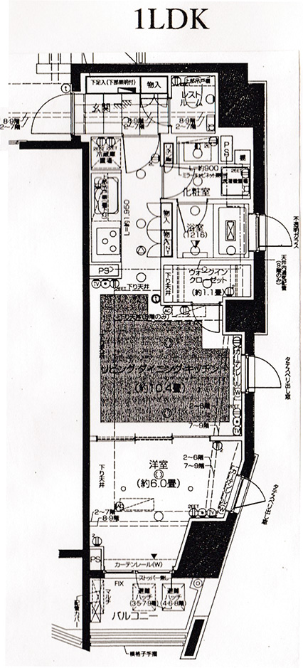 間取図_1R(804・904号室)